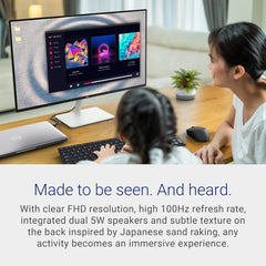 Dell S2725H (2025) 27" IPS 100Hz Full HD Eye Comfort Antiglare with Hard-Coating 3H w/ Dual Speakers & 2x HDMI Interface - White