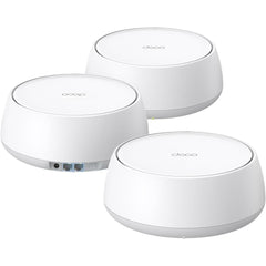 Tp Link Deco 7 Be25 Dual Band Be5000 Wifi 7 Mesh Wi Fi System | 4 Stream 5 Gbps, 240 Mhz | Covers Up To 6,600 Sq.ft | 2x 2.5g Ports Wired Backhaul | Vpn,mlo, Ai Roaming, Homeshield, 3 Pack