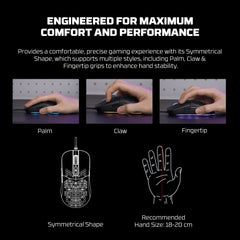 Fantech RGB gaming mouse for computer setup