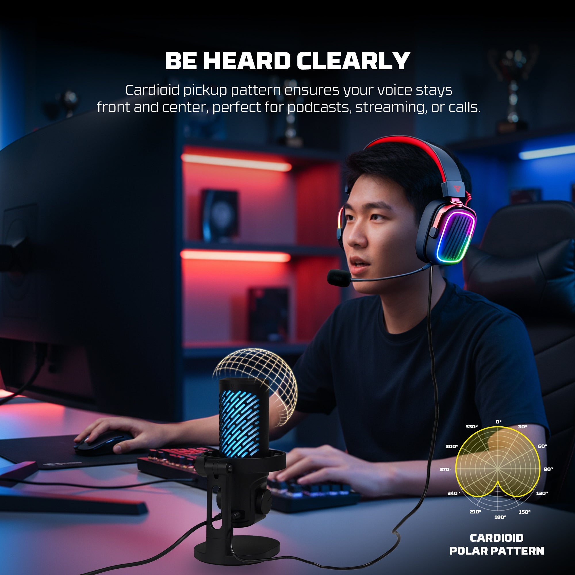 Fantech microphone for audio recording