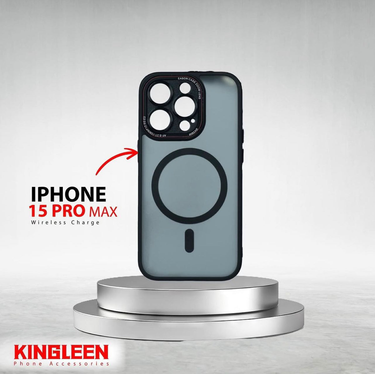 King Leen Cover iPhone 15ProMax, Black Camera, Multicolour - IPH-PRO MAX-BL15
