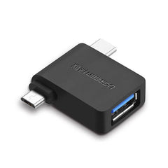 Ugreen 30453 2 In 1 Usb C And Micro Usb To Usb 3.2 5gbps Otg Adapter