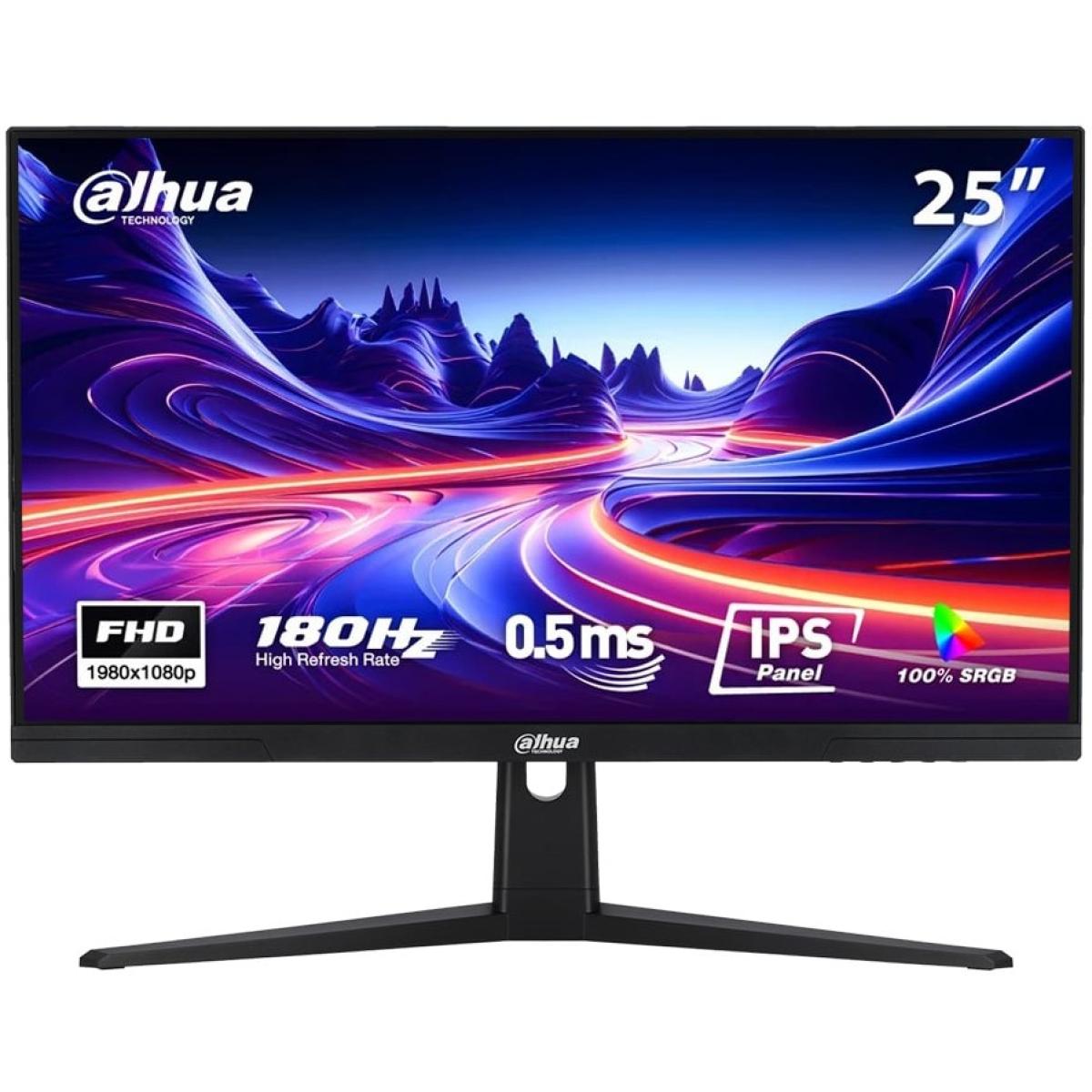 Dahua Lm25 E231b 25” Ips Full Hd 180hz 1ms Ultra Thin 100% Srgb 300nits Adaptive Sync W/ Display Port & Hdmi Interface , Black