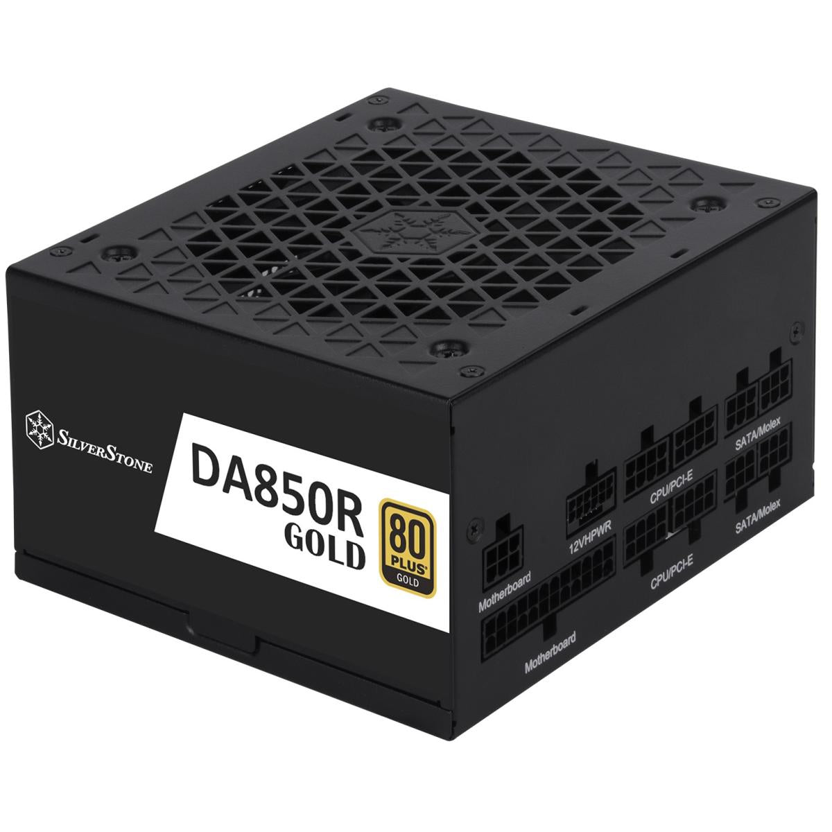SilverStone DA850R Gold 850W (ATX 3.1) PCIE 5.1 (12V - 2x6) 80 Plus Gold Full Modular - High Performance Power Supply