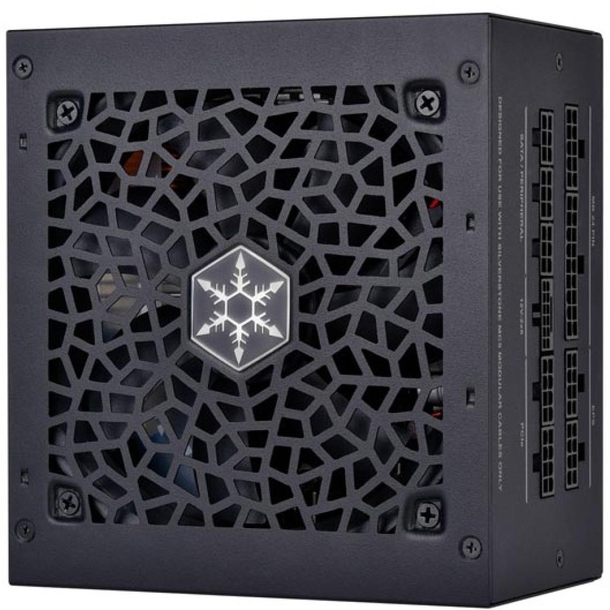 SilverStone DA850R Gold 850W (ATX 3.1) PCIE 5.1 (12V - 2x6) 80 Plus Gold Full Modular - High Performance Power Supply