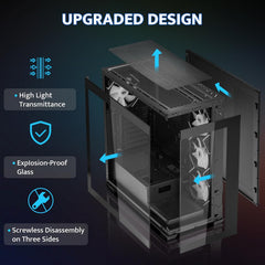 Case Darkflash (DS900) Atx Mid - tower Case 6fan ARGB, monitor