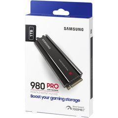 SAMSUNG 980 PRO SSD w/ HeatSink 1TB PCIe 4.0 M.2 NVMe Read/Write Up To 7,000/5,100 MB/s | 980 PRO 1TB |