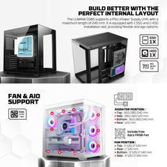 Fantech PC case for desktop computer builds and component installation