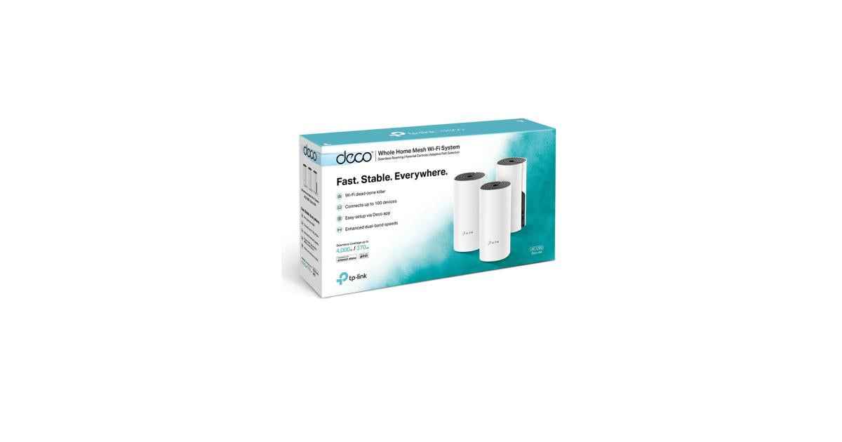 TP-Link Deco M4 (3-pack) AC1200 Whole Home Mesh Wi-Fi System