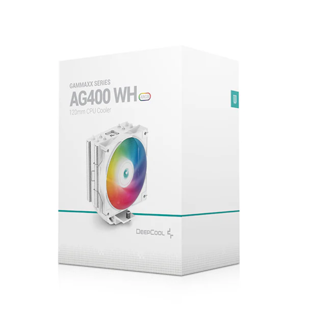 Deepcool AG400 Wh ARGB Single Tower 120mm Cpu Cooler