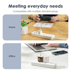 Deli ET402 Power Strip - 3 inputs - 5M