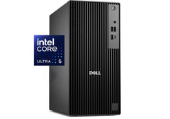 Dell Pro Tower QCT1250 Desktop PC, Intel® Core™ Ultra 5 235 4.9GHz Series 2, 8GB DDR5, 512 SSD, w/ Dell Wired Keyboard & Mouse KB216 + MS116