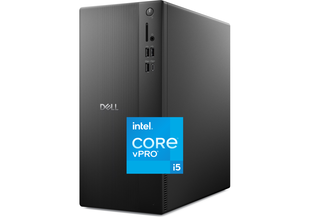 Dell Pro Tower Essential QVT1260 - 14th Gen Intel Core i5‑14500 vPro, 16GB DDR5 (Customized), 512GB PCIe NVMe SSD, Intel UHD Graphics 770, Wi‑Fi 6, Bluetooth, 180W Bronze PSU, Mini Tower Business Desktop