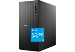 Dell Pro Tower Essential QVT1260 - 14th Gen Intel Core i5‑14500 vPro, 16GB DDR5 (Customized), 512GB PCIe NVMe SSD, Intel UHD Graphics 770, Wi‑Fi 6, Bluetooth, 180W Bronze PSU, Mini Tower Business Desktop
