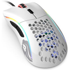 Glorious Model D 69g Superlight Honeycomb Mouse Rgb Usb Mouse Glossy White - CompuMe