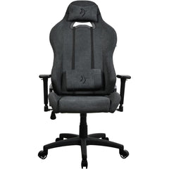 Arozzi Torretta Soft Fabric (2023) Soft Pleasant & Durable Ergonomic Design 3D Armrest 2 Adjustable Height Supportive Pillows & Adjustable Height - Dark Grey