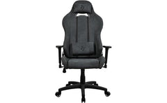 Arozzi Torretta Soft Fabric (2023) Soft Pleasant & Durable Ergonomic Design 3D Armrest 2 Adjustable Height Supportive Pillows & Adjustable Height - Dark Grey