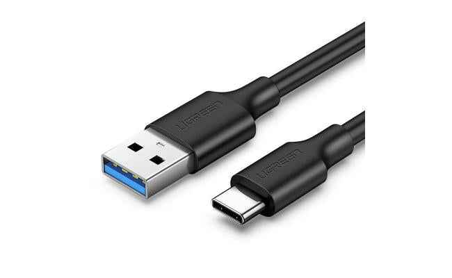 Ugreen US184 cable with USB-A 3.0 TO USB-C connectors, 3A current, 2 m length - black