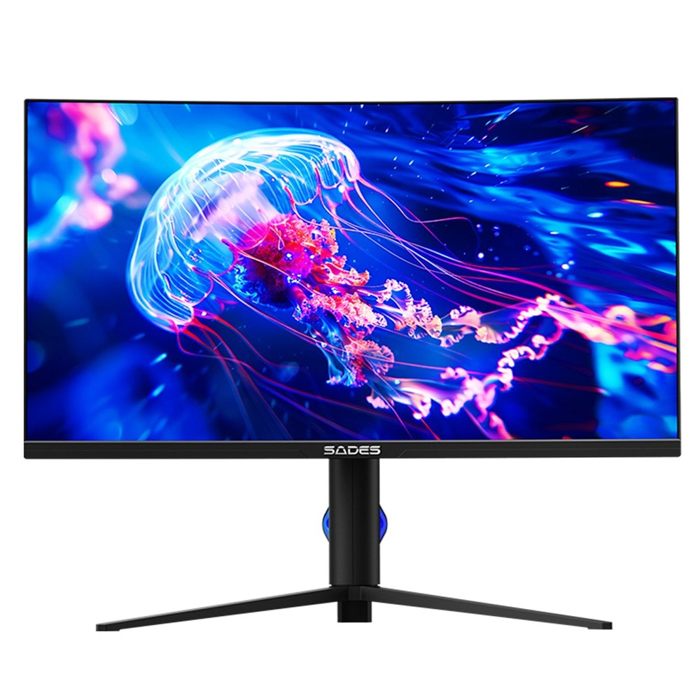 Sades BX JELYFISH" 27" FHD 1920x1080 HDMI 2.1, 280Hz Refresh Rate, 0.5ms Response Time Curved Gaming Monitor