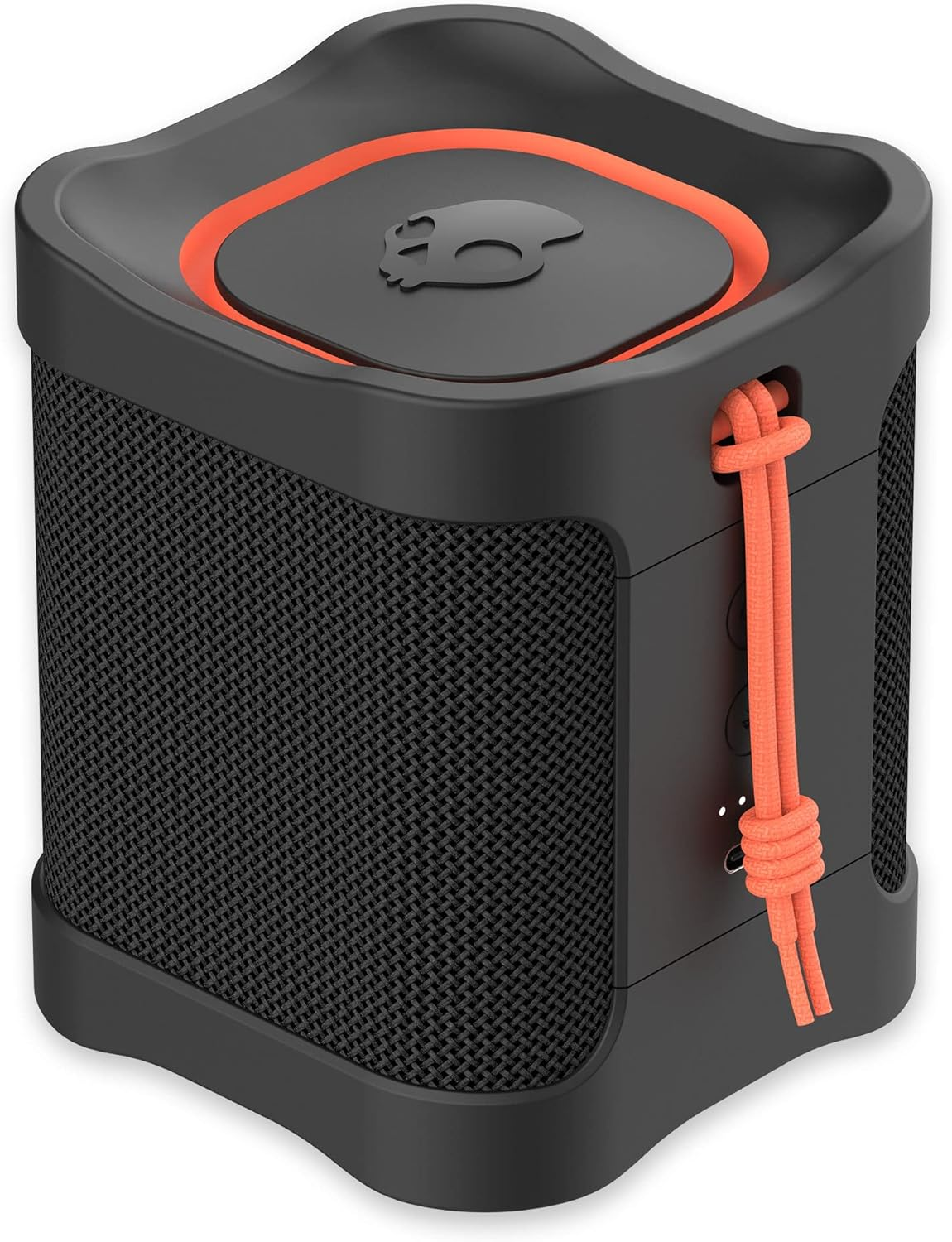 Skullcandy Terrain Mini Wireless Bluetooth Speaker - IPX7 Waterproof Portable Speaker with Dual Custom Passive Radiators - Black