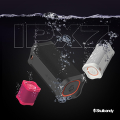 Skullcandy Terrain Mini Wireless Bluetooth Speaker - IPX7 Waterproof Portable Speaker with Dual Custom Passive Radiators - Sandstone