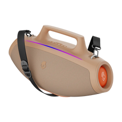 Skullcandy Barrel Bluetooth Boombox Speaker – Water-Resistant Wireless Portable Speaker - Sandstone