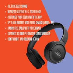 JBL TUNE 520BT Wireless Headset - white