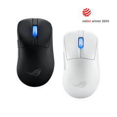 Asus ROG Keris II Ace Ultralight 54g Ergonomic Gaming Mouse - Black/White