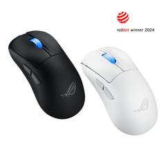 Asus ROG Keris II Ace Ultralight 54g Ergonomic Gaming Mouse - Black/White