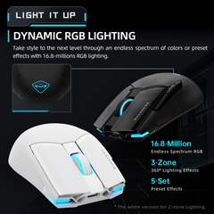 Machenike M7 Pro Wireless Gaming Mouse – Black PAW3104 Sensor Wired/2.4GHz Lightweight Design
