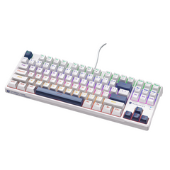 Machenike K500B-B87 Wired Mechanical Keyboard – 87-Key Red Switches Hot-Swappable RGB Backlight