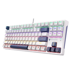 Machenike K500B-B87 Wired Mechanical Keyboard – 87-Key Red Switches Hot-Swappable RGB Backlight