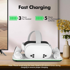 Dobe TY-3868 Charging Dock Compatible with Meta Oculus Quest 3/3S