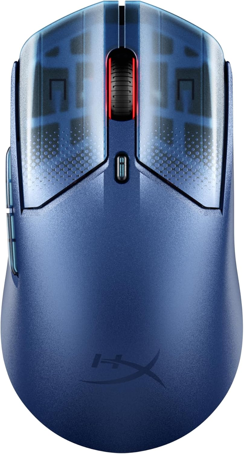 HyperX Pulsefire Haste 2 S Lightweight Wireless Optical Gaming Mouse with RGB Lighting - Navy