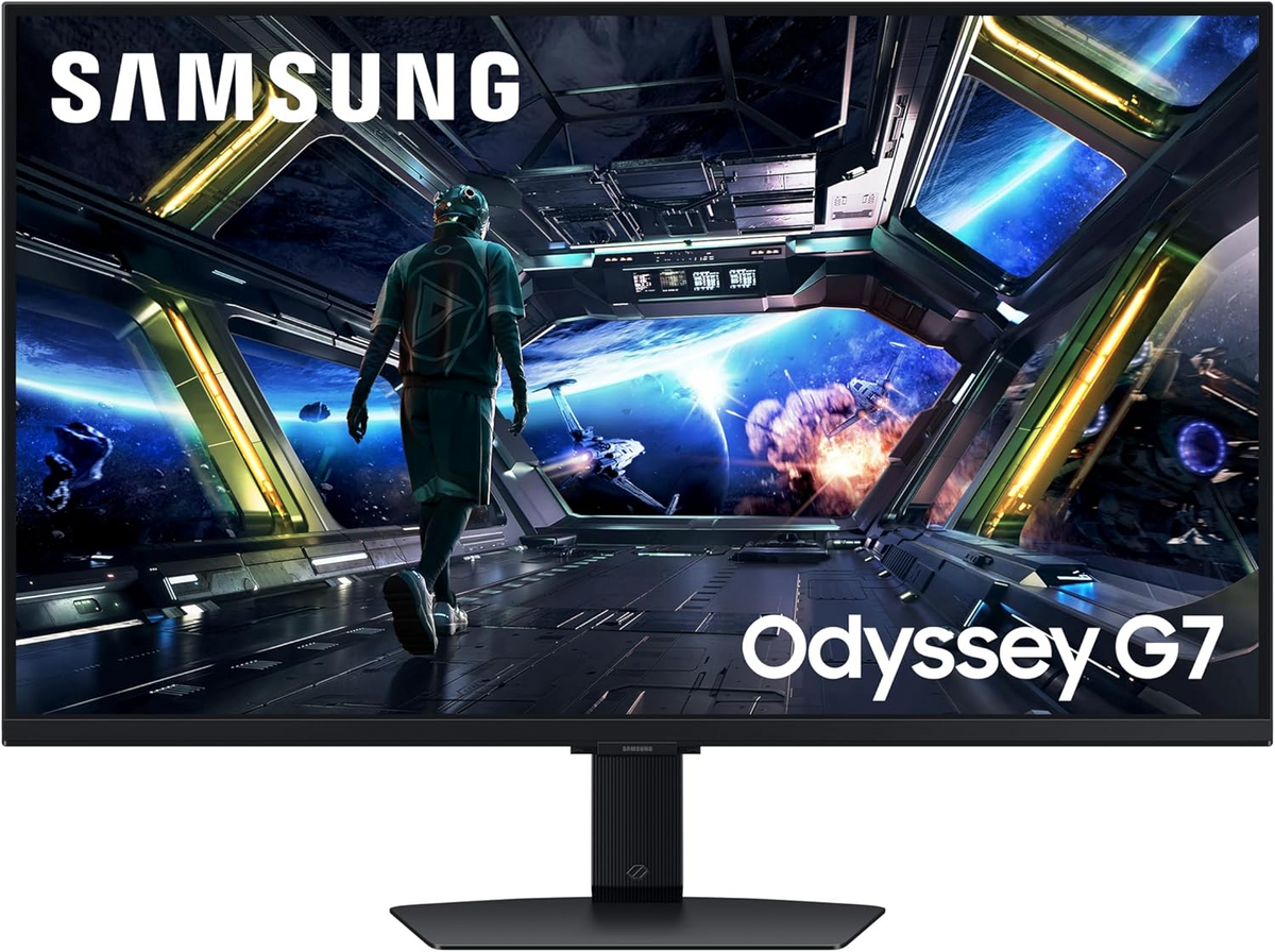 Samsung Odyssey G7 Smart Tizen (DG702) 27" IPS 4K 144Hz 1ms 10Bit HDR10+ HDMI 2.1 w/ NQM AI Processor Flat Monitor