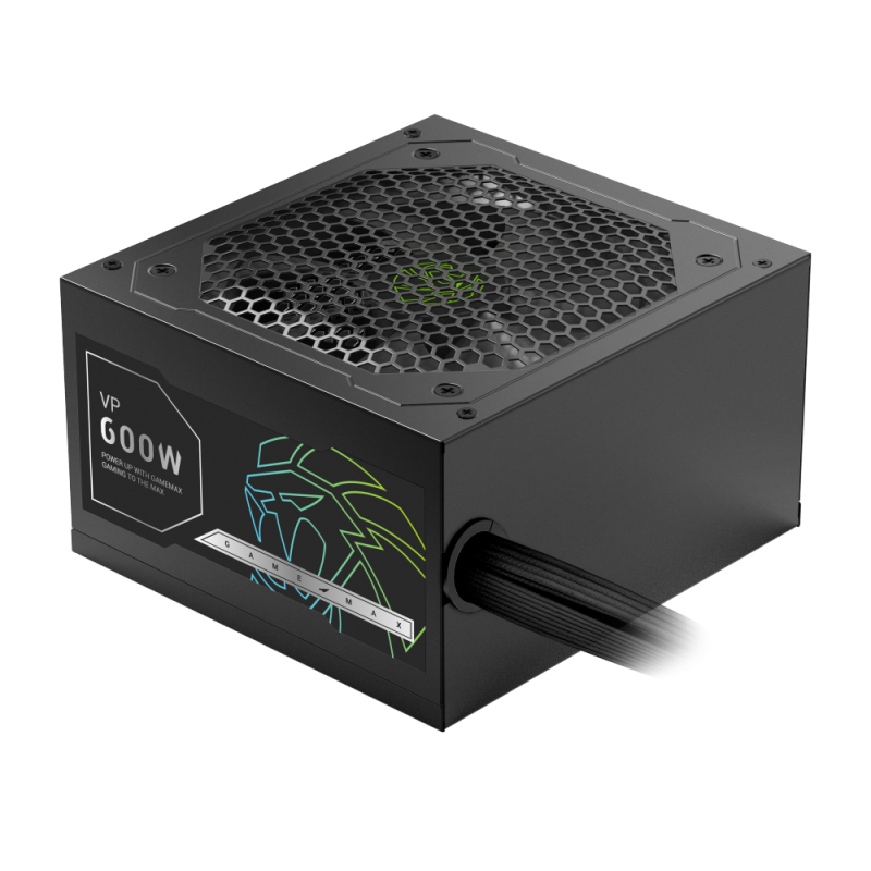 GameMax VP 600S 600 Watts Power Supply 80+ Bronze - Black