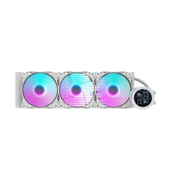 Darkflash DN360S 2.1" IPS Display Screen 3-Srage Motor Water Pump AIO 360mm RGB Liquid Cooler - White