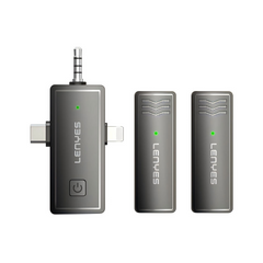 LENYES LM202 Lavalier Wireless 2in1 Microphone