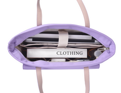 WIWU Pura Leather Tote Bag - Purple