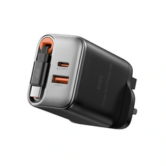WIWU 45W Helix GaN Fast Charger - Black