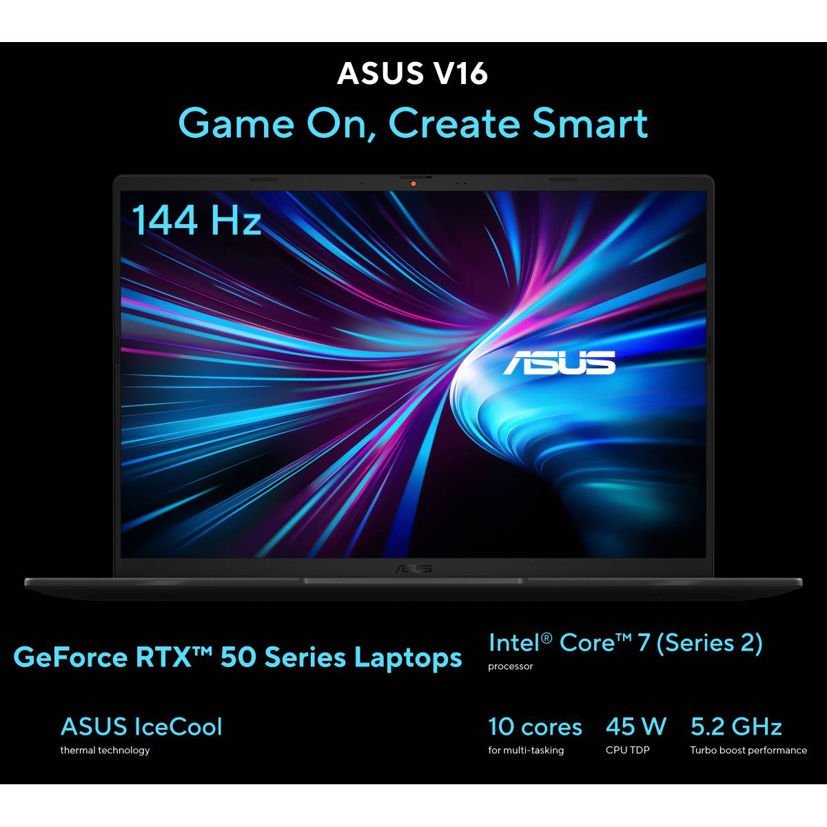 ASUS RGB NVMe PCIe laptop for portable computing