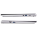 Business Laptop Acer Travelmate Professional 2 15, Intel Core Ultra 7 255U, 16GB DDR5, 1TB SSD, 15.6" FHD Display, Finger Print Reader, microSD Reader, USB4, 3 Year Warranty - Sliver