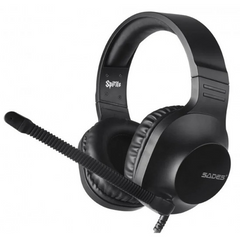 Sades Spirits Stereo Wired Gaming Headset - MultiColor - Black