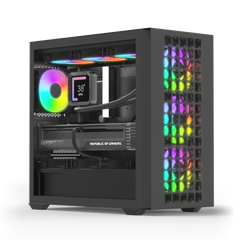 AeroCool D302A ARGB Stylish Mesh mATX Mini Tower Gaming Case (Black)