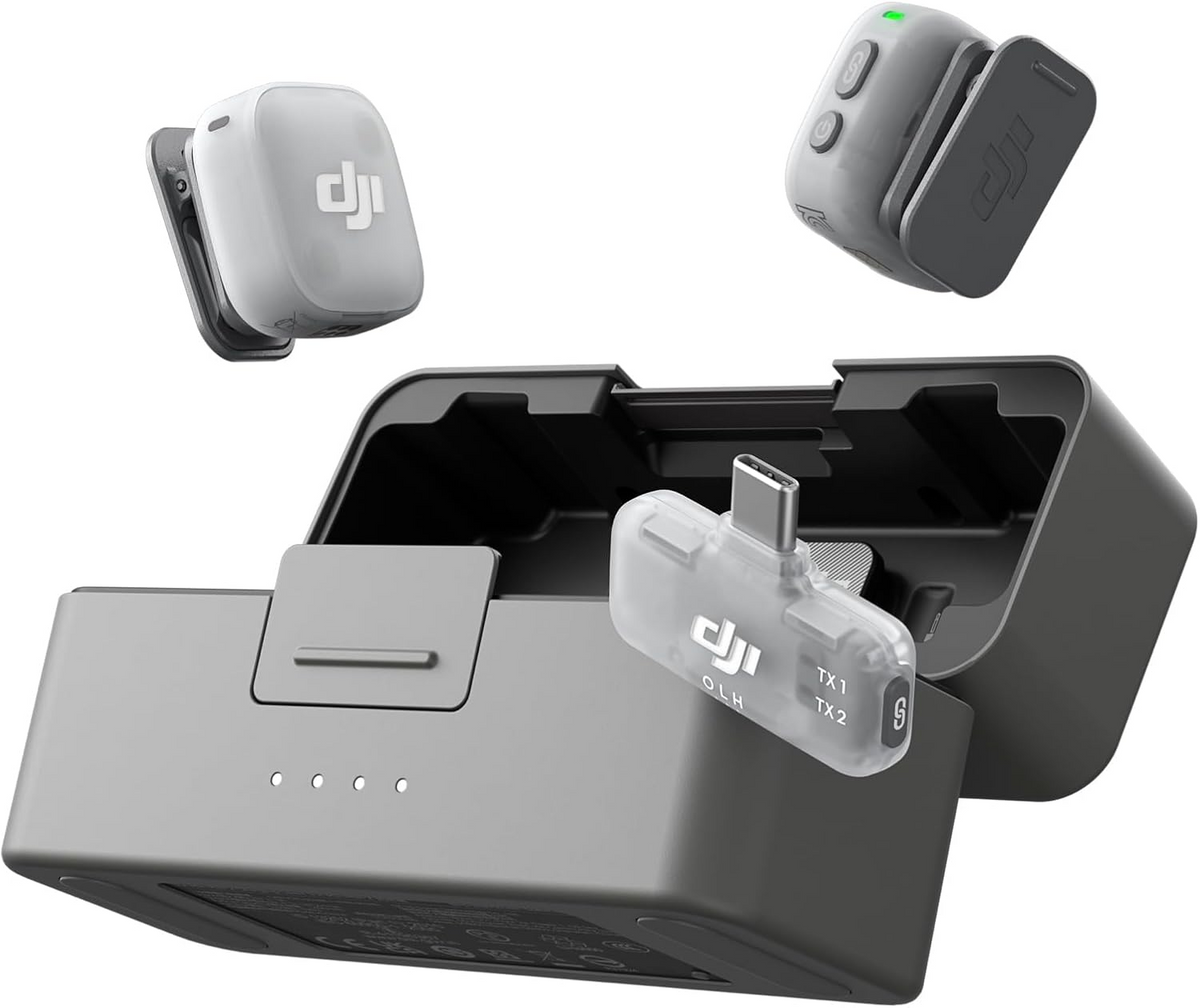 DJI MIC MINI 2 (2 TX+ 1 MOBILE RX + CHARGING CASE ) WIRLESS MICROPHONE
