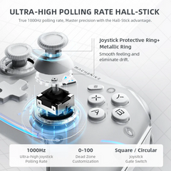 Machenike G5PRO Max 1000HZ Wireless Gaming Controller - White