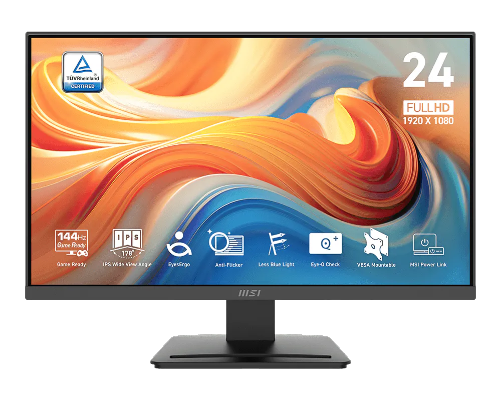 MSI PRO MP243L E14 23.8" FHD IPS Business Monitor – 144Hz