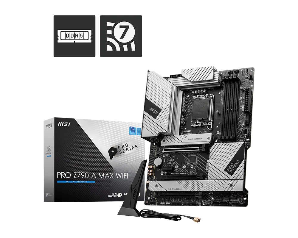 MSI PRO Z790-A MAX WiFi Intel LGA 1700 Motherboard – DDR5