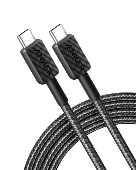 Golden Connector Anker USB - C to USB - C Cable 240W, Braided, USB cable