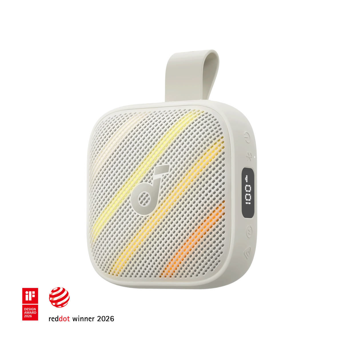 Anker Soundcore Boom Go 3i Portable Bluetooth Speaker – 15W, Bluetooth 6.0, 24H Playtime - Beige